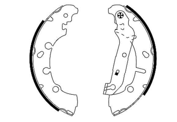 MINTEX Brake Shoe Set Article number: MFR516 cheaply
