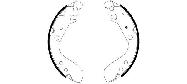 MINTEX Brake Shoe Set Article number: MFR566 cheaply