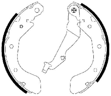 MINTEX Brake Shoe Set Article number: MFR604 cheaply