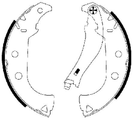 MINTEX Brake Shoe Set Article number: MFR629 cheaply