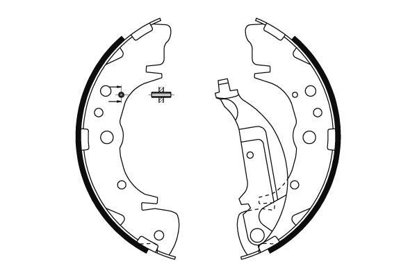 MINTEX Brake Shoe Set Article number: MFR667 cheaply