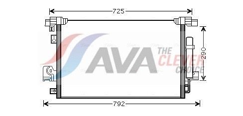 AVA COOLING SYSTEMS Air conditioning condenser Article number: MT5210D cheaply