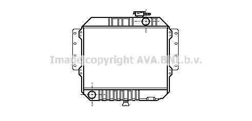 PRASCO Engine radiator Article number: MZ2003 cheaply