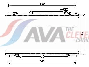 AVA COOLING SYSTEMS Engine radiator Article number: MZ2280 cheaply
