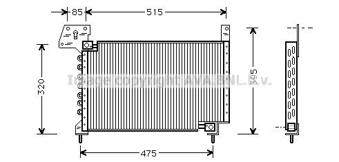PRASCO Air conditioning condenser Article number: MZ5105 cheaply