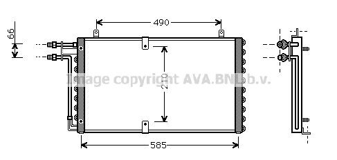 PRASCO Air conditioning condenser Article number: OL5211 cheaply