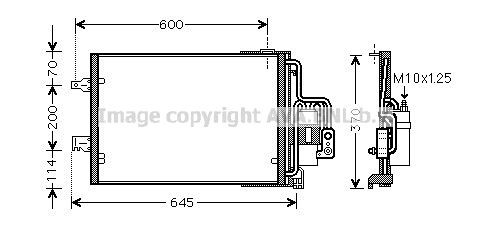 AVA COOLING SYSTEMS Air conditioning condenser Article number: OL5385D cheaply