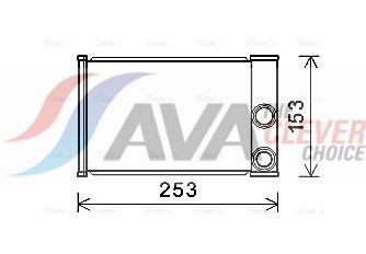AVA COOLING SYSTEMS Heater matrix Article number: OLA6680 cheaply