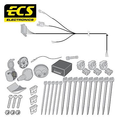 ECS Elektrikomplekt, haakeseade Artikli number: OP-029-BL soodsalt