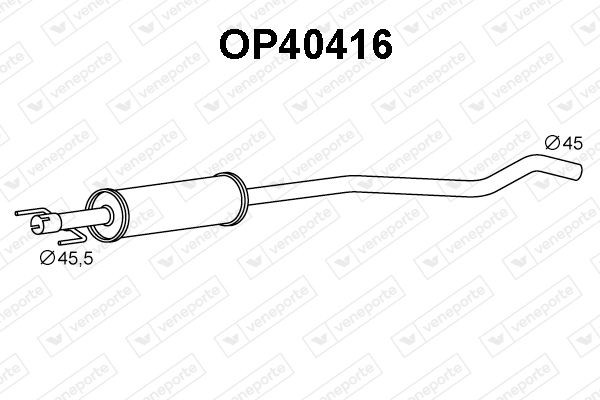VENEPORTE Front Silencer Article number: OP40416 cheaply