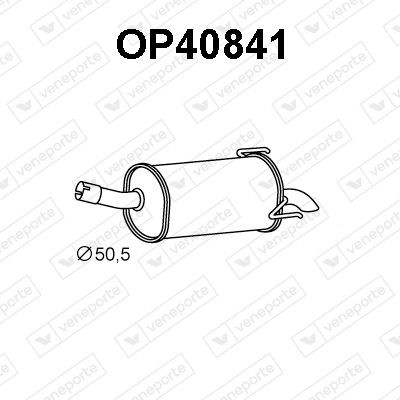 VENEPORTE Rear silencer Article number: OP40841 cheaply