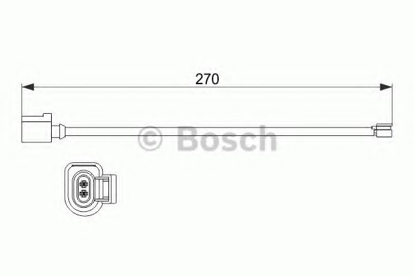 BOSCH Brake pad wear sensor Article number: 1 987 473 526 cheaply