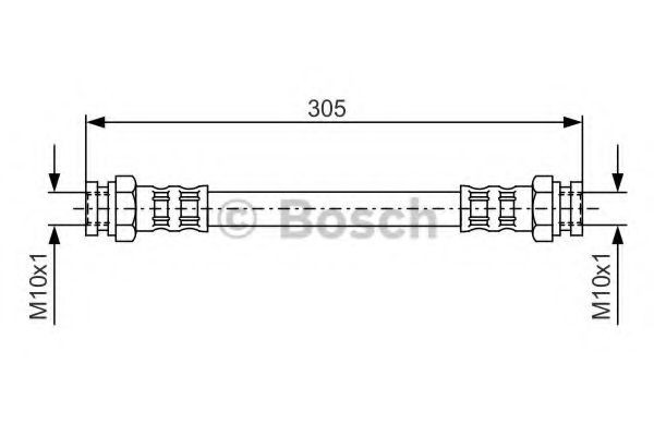 BOSCH Brake hose Article number: 1 987 476 678 cheaply