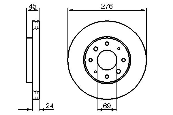 BOSCH Brake hose Article number: 1 987 476 689 cheaply