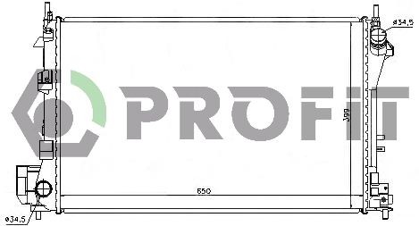PROFIT Engine radiator Article number: PR 5079A4 cheaply