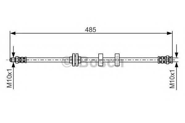 BOSCH Brake hose Article number: 1 987 476 860 cheaply
