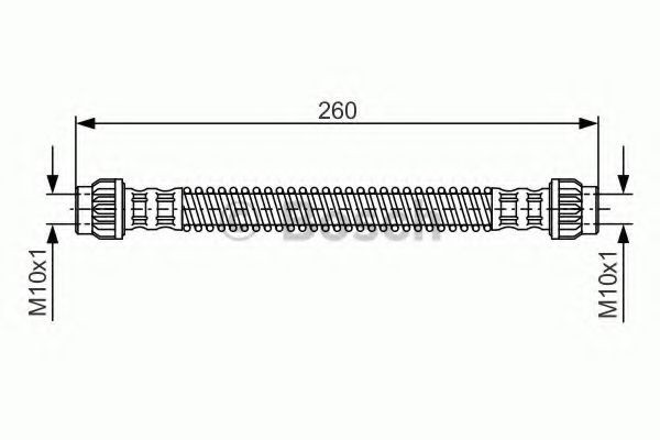 BOSCH Brake hose Article number: 1 987 476 869 cheaply