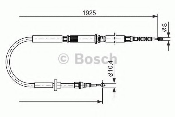 BOSCH Håndbremsekabel Varenummer: 1 987 477 959 billige