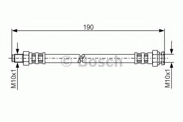 BOSCH Brake hose Article number: 1 987 481 011 cheaply