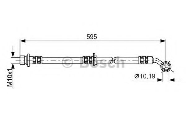 BOSCH Brake hose Article number: 1 987 481 027 cheaply