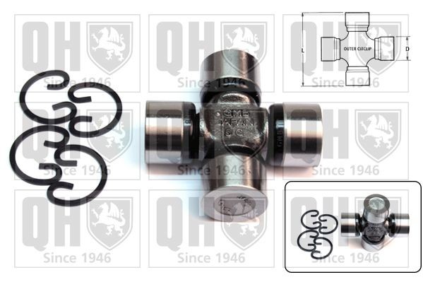 QUINTON HAZELL Universal Joint, differential pinion gear Article number: QL219 cheaply