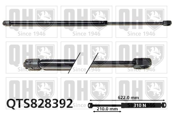 QUINTON HAZELL Bonnet strut Article number: QTS828392 cheaply