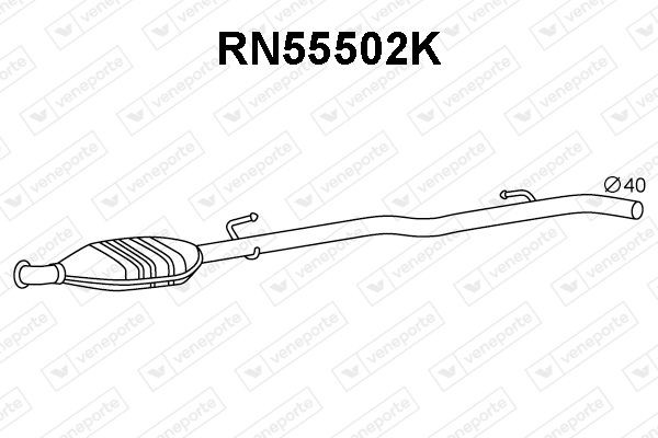 VENEPORTE Catalytic converter Article number: RN55473K cheaply