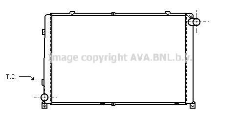 PRASCO Engine radiator Article number: RT2138 cheaply