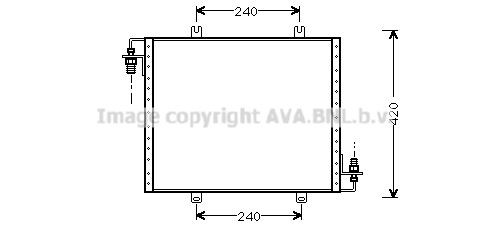 PRASCO Air conditioning condenser Article number: RT5175 cheaply