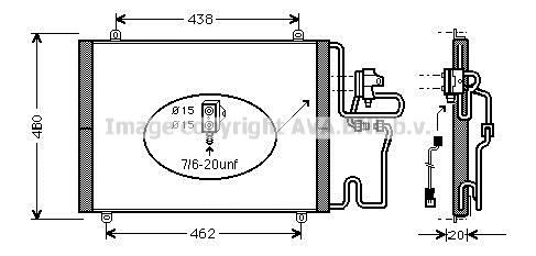 AVA COOLING SYSTEMS Air conditioning condenser Article number: RT5219D cheaply