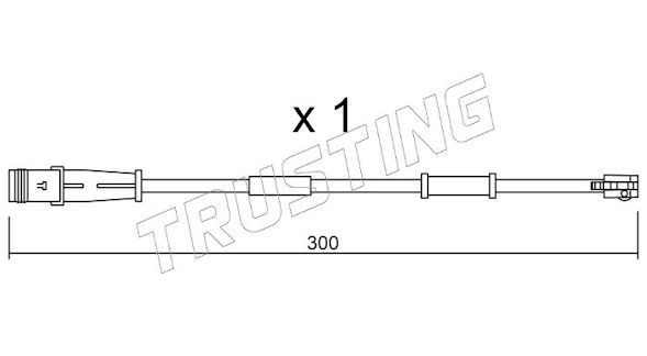 TRUSTING Brake pad wear sensor Article number: SU.320 cheaply
