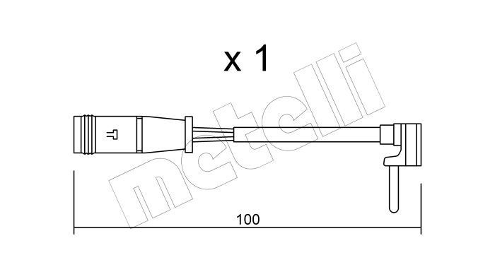 METELLI Brake pad wear sensor Article number: SU.330 cheaply
