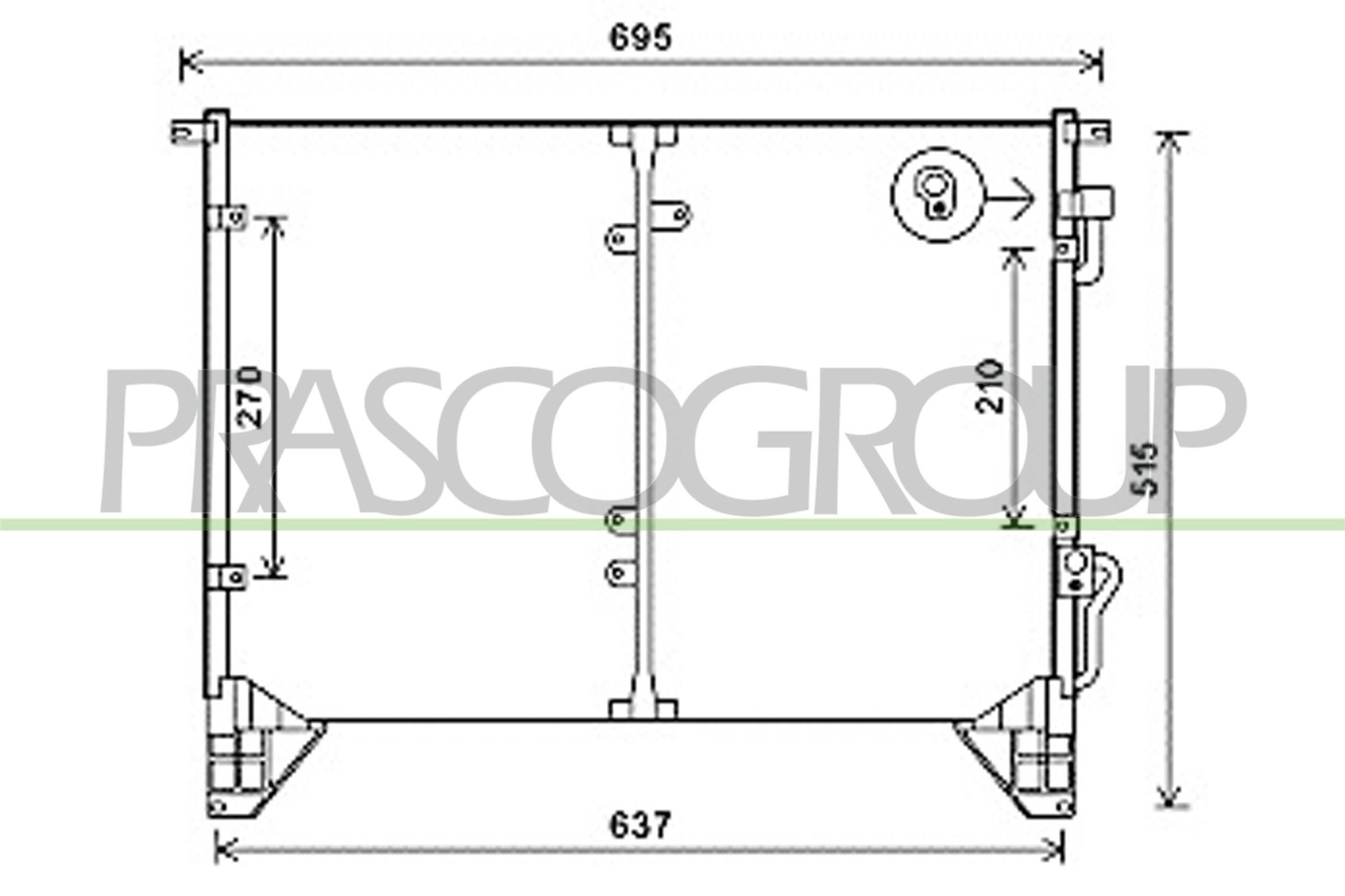 PRASCO Air conditioning condenser Article number: SY810C002 cheaply