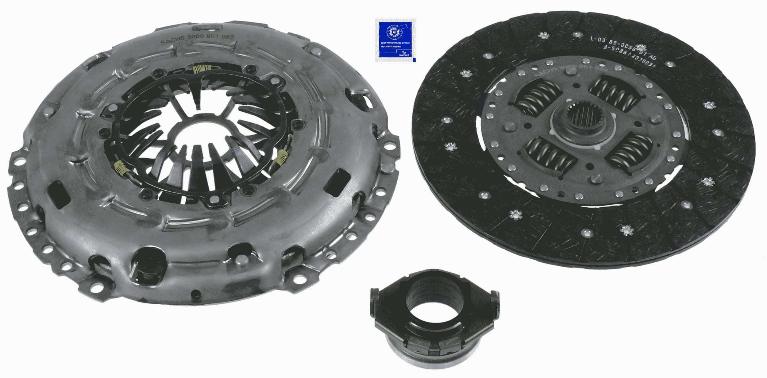 SACHS Clutch kit Article number: 3000 951 982 cheaply