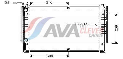 AVA COOLING SYSTEMS Air conditioning condenser Article number: TOA5646D cheaply