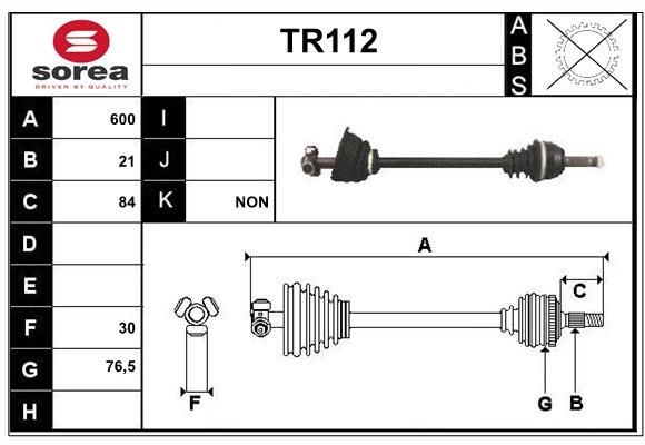 SERA Pogonska gred številka artikla: TR112 poceni