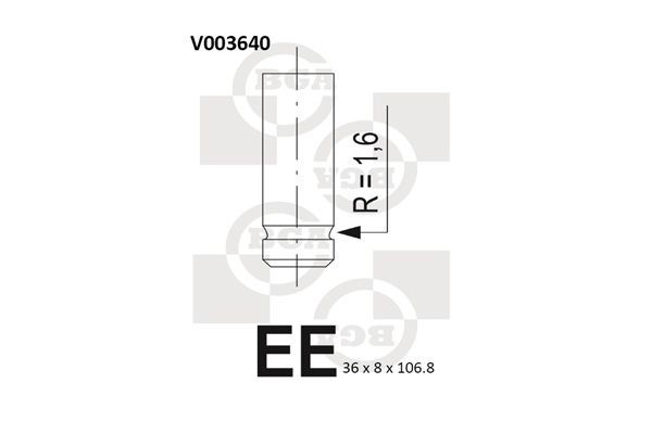 BGA Exhaust valve Article number: V003640 cheaply