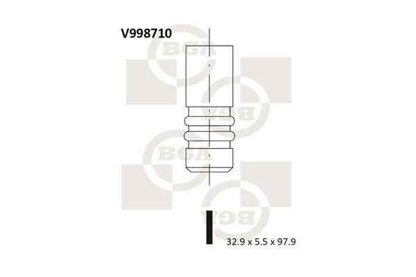 BGA Insugsventil Artikelnummer: V998710 billigt