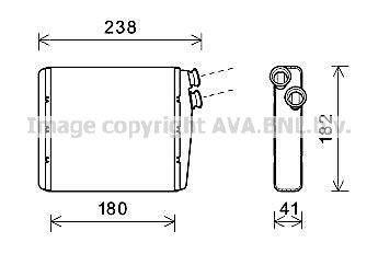 PRASCO Heater matrix Article number: VOA6163 cheaply
