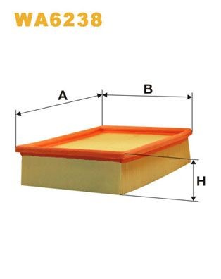 WIX FILTERS Air filter Article number: WA6238 cheaply