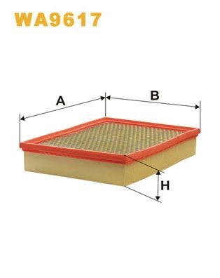WIX FILTERS Air filter Article number: WA9617 cheaply