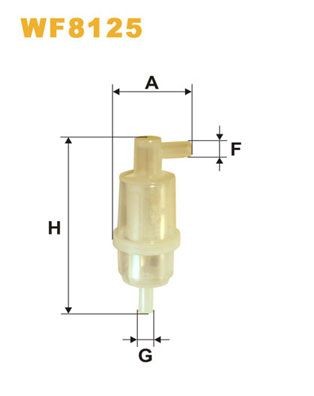 WIX FILTERS Fuel filter Article number: WF8125 cheaply