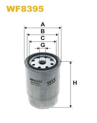 WIX FILTERS Fuel filter Article number: WF8395 cheaply