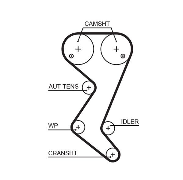 GATES Timing Belt Article number: 5582XS cheaply