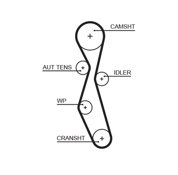 GATES Timing Belt Article number: 5606XS cheaply