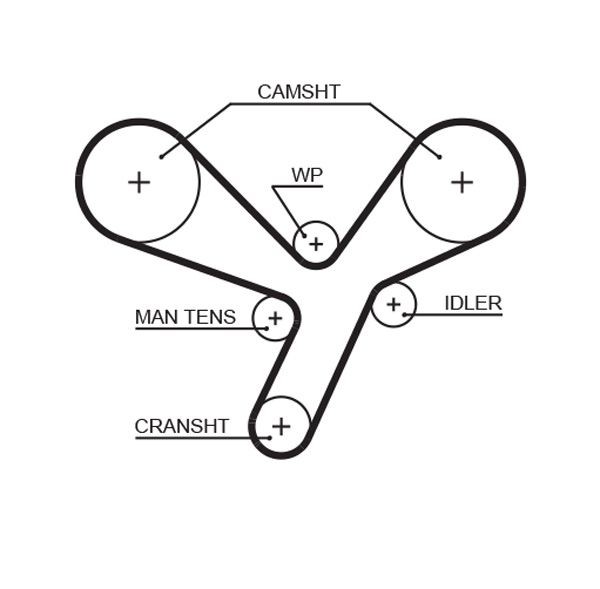 GATES Timing Belt Article number: 5643XS cheaply