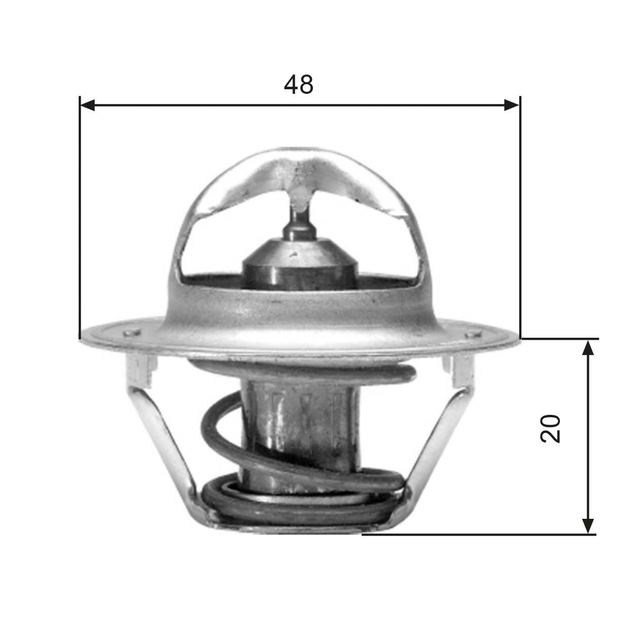 GATES Thermostat Article number: TH00382G1 cheaply