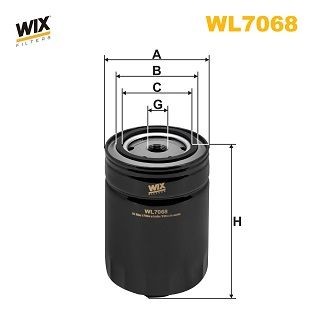 WIX FILTERS Oil filter Article number: WL7068 cheaply