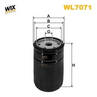 WIX FILTERS Oliefilter Varenummer: WL7071 billige