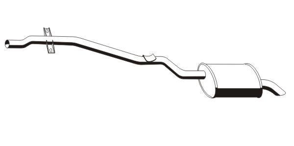 VEGAZ Rear silencer Article number: BS-245 cheaply